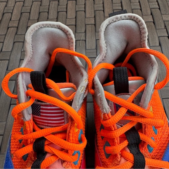 Nike Youth Kids' PG 3 NASA Armstrong Apollo XII Total Orange Sneakers Size 6Y‎ - Picture 10 of 11